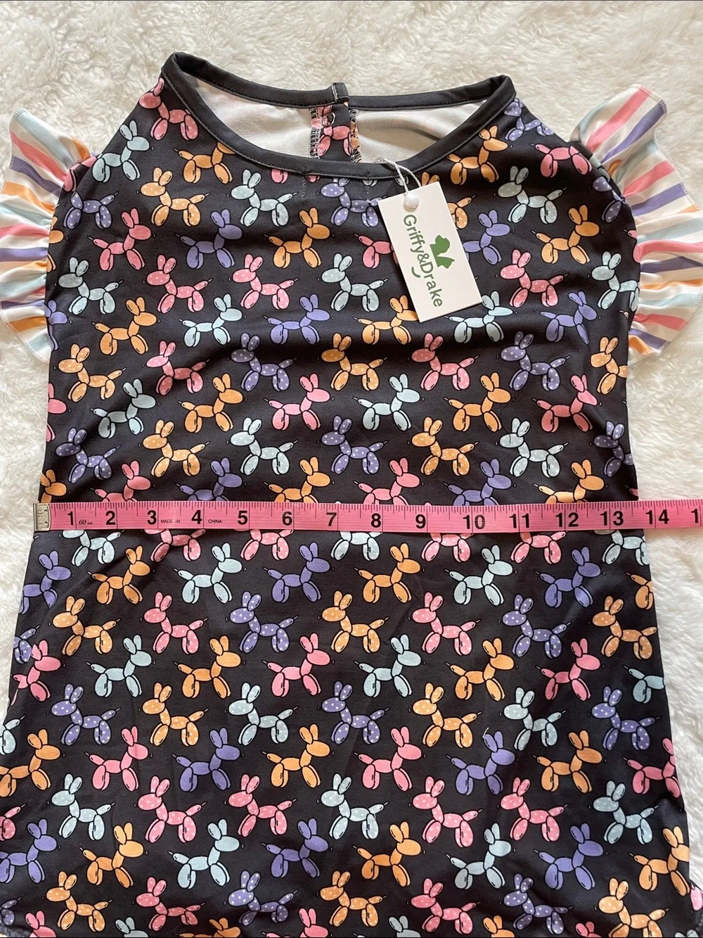 Pet Boutique Ruffle Shirt with Balloon Animals